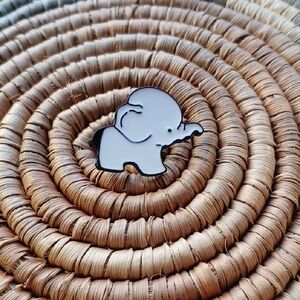 5/$25 NEW White Elephant Enamel Pin